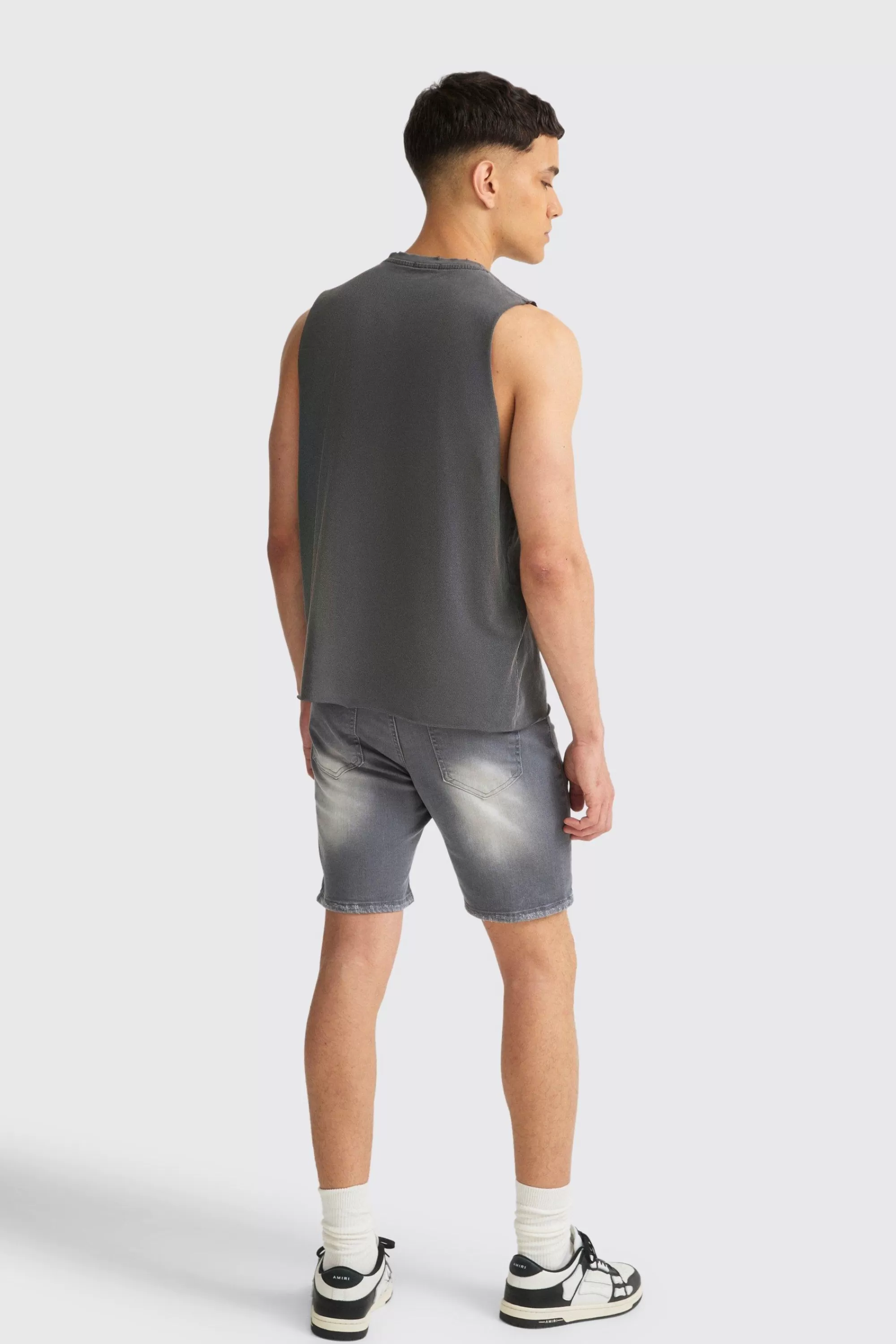 boohooMAN Boxy Talk Pride To Me Distressed Tank | UK black Outlet