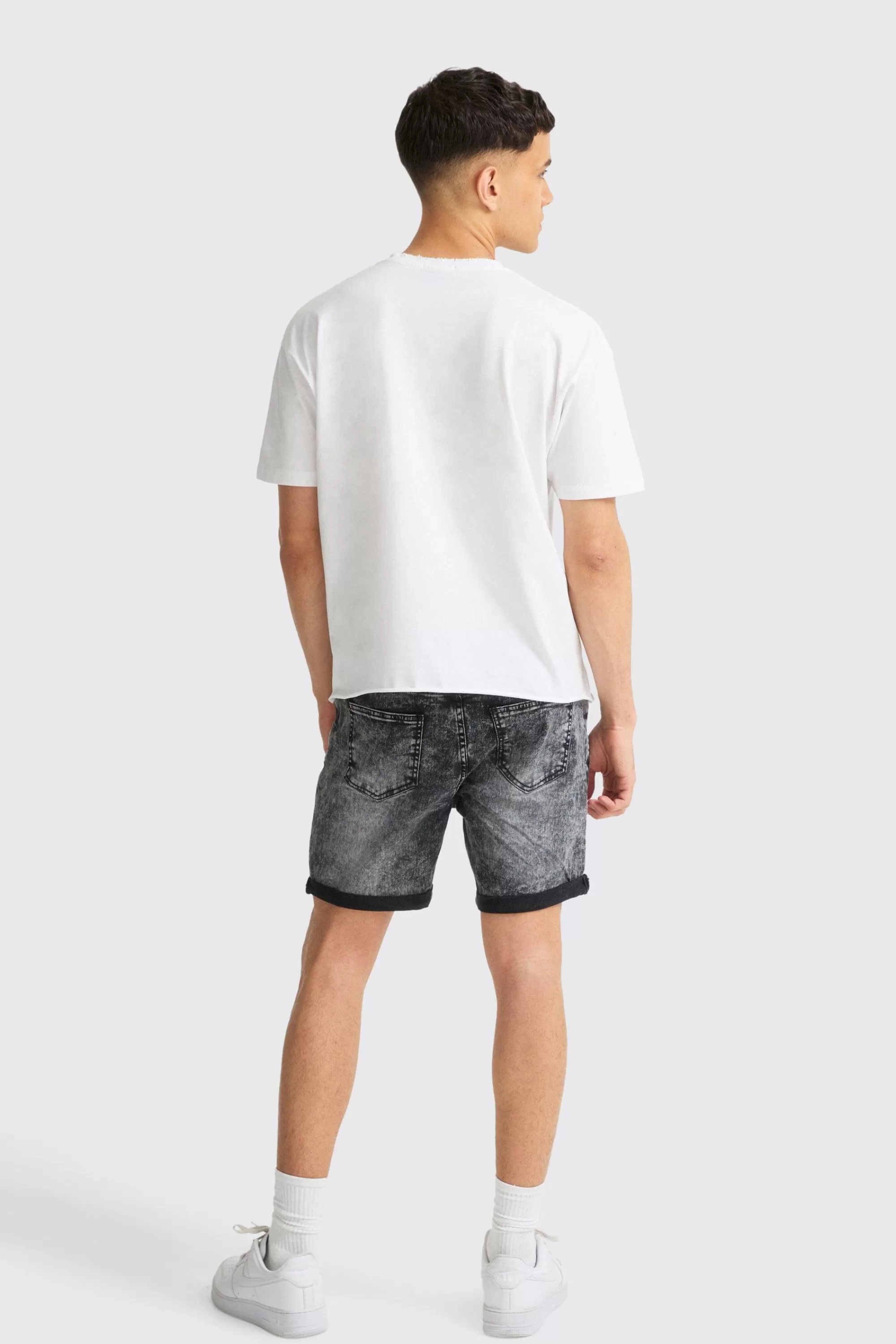 boohooMAN Boxy Talk Pride To Me Distressed T-shirt | UK white Shop