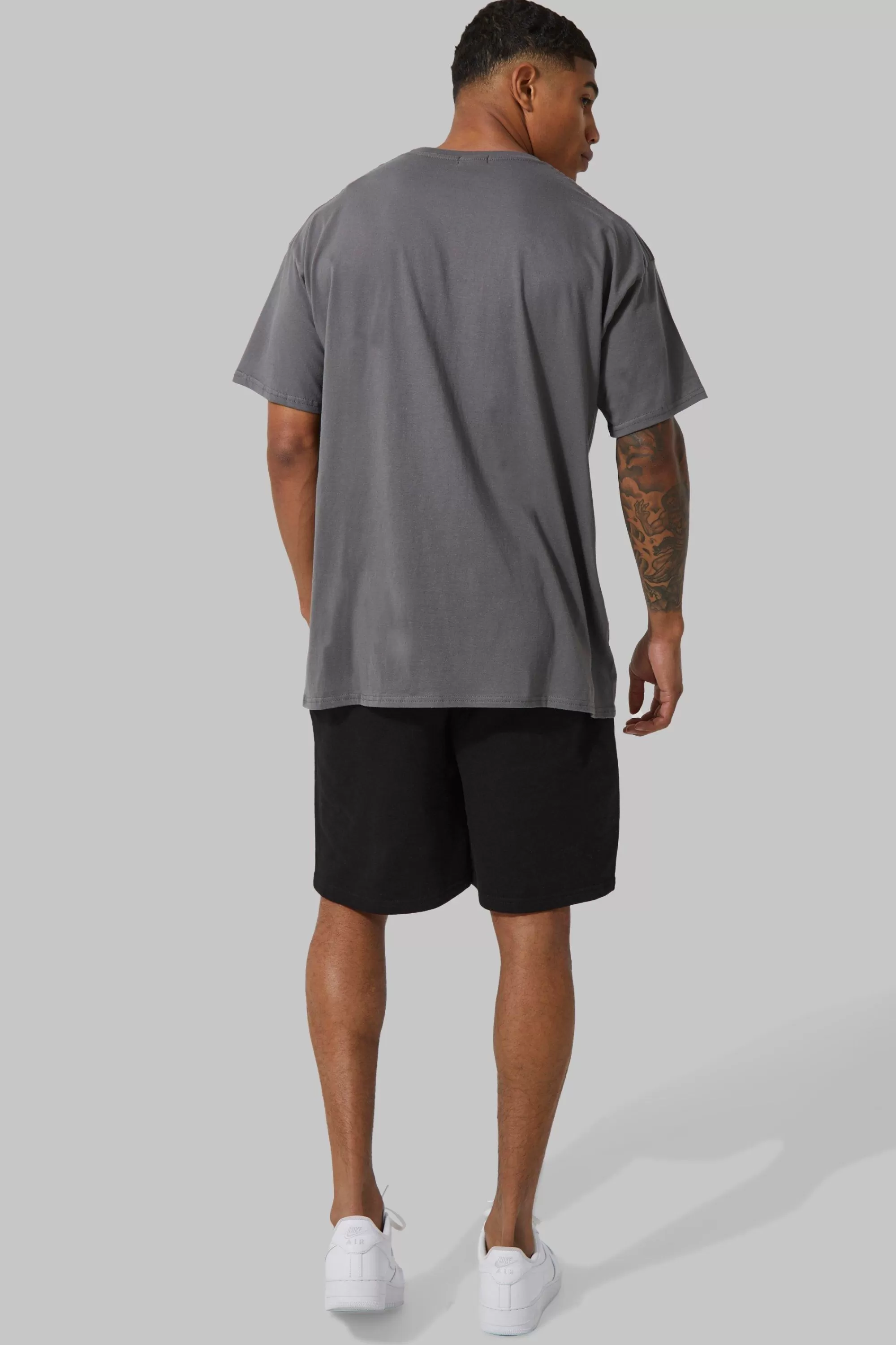 boohooMAN Man Active Gym Athletic Oversized T Shirt | UK grey Outlet