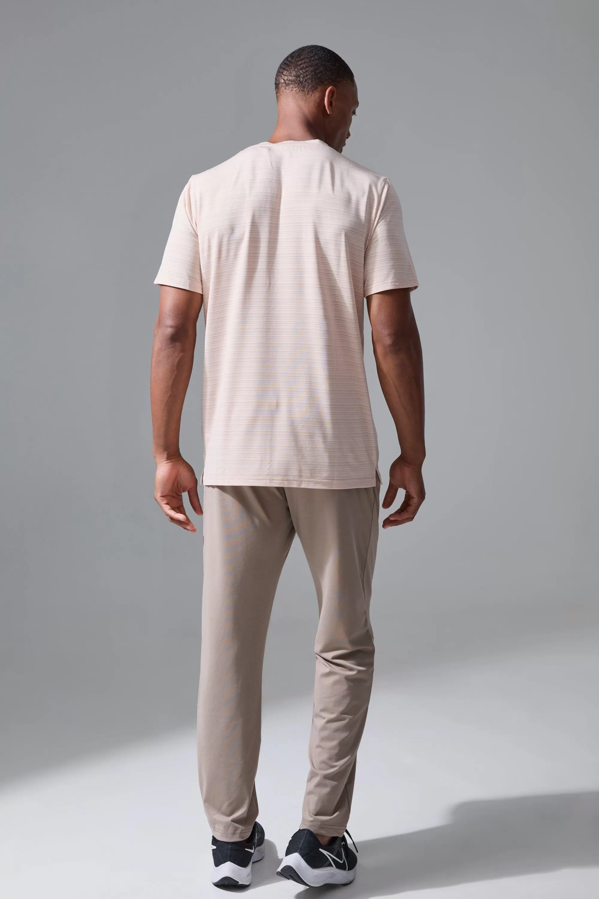 boohooMAN Man Active Lightweight Performance T-shirt | UK taupe Best