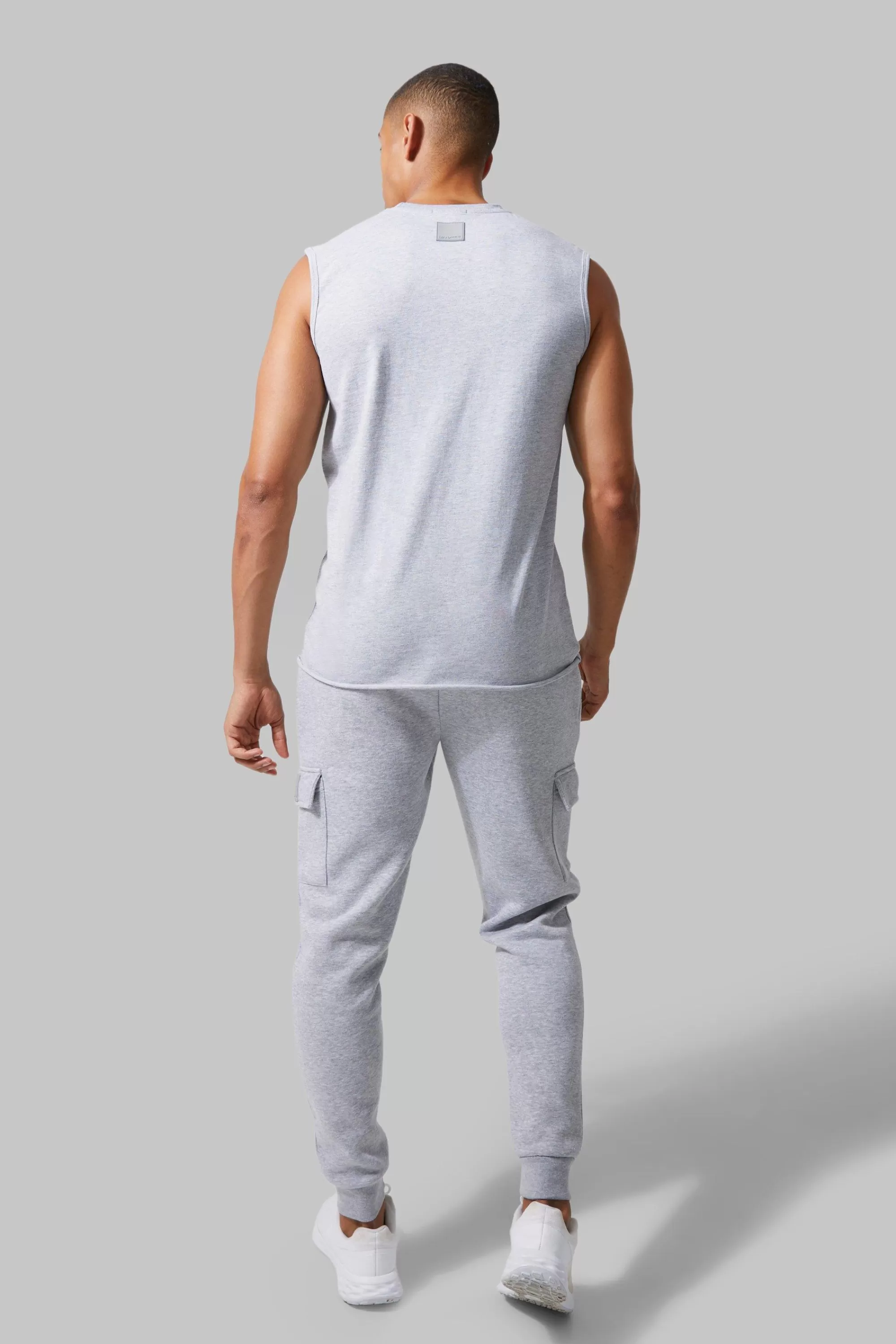 boohooMAN Man Active Regular Fit Tank Top | UK grey marl Store