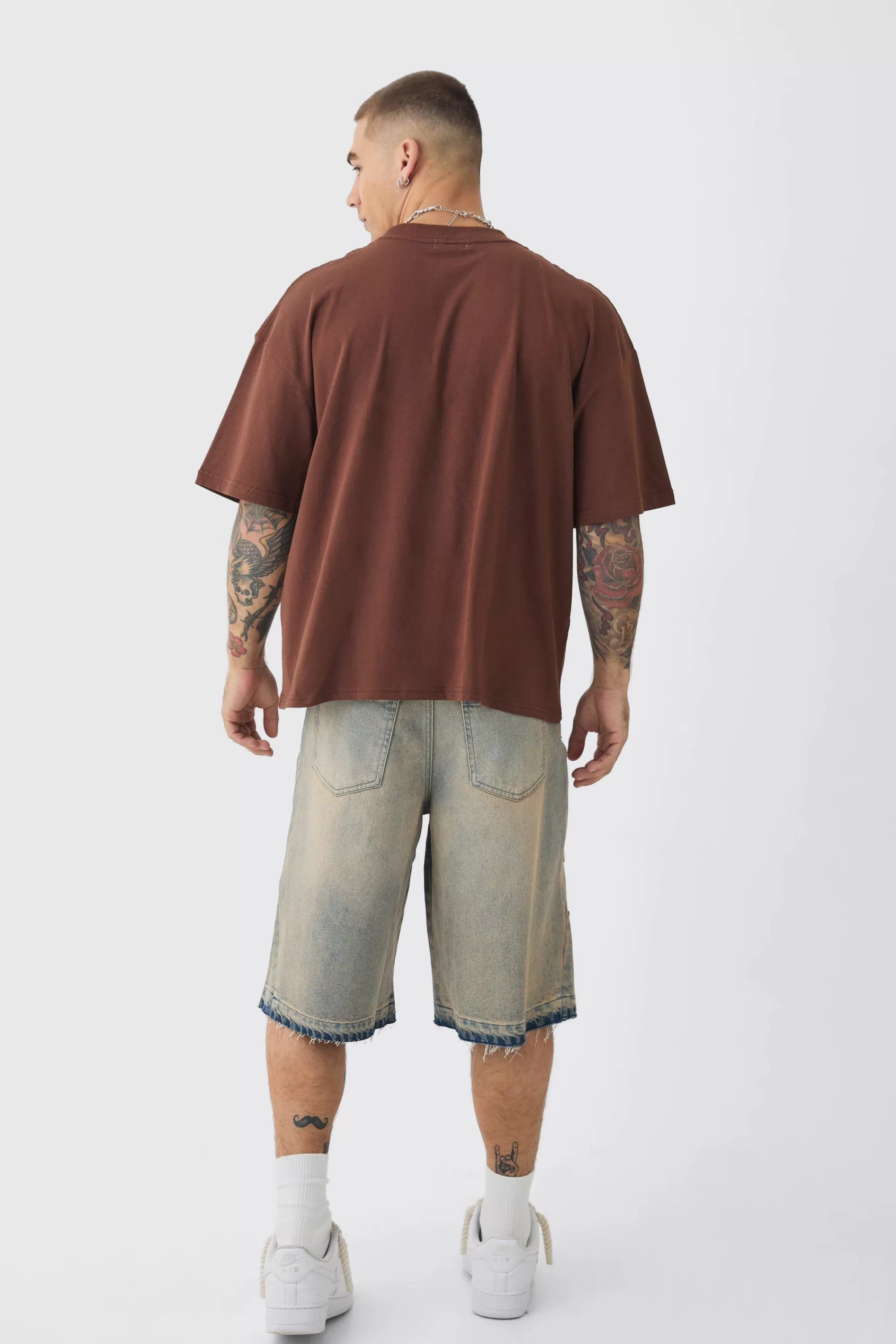 boohooMAN Oversized Boxy Dice Flame Graphic T-shirt | UK chocolate Shop