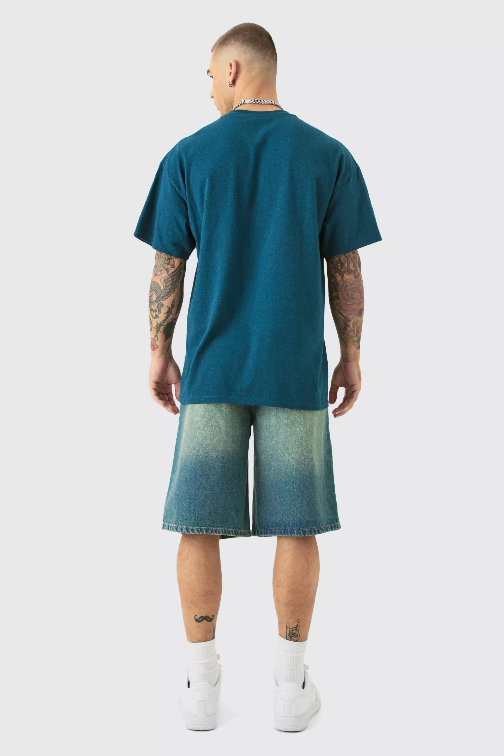 boohooMAN Oversized Disney Goofy License T-shirt | UK navy Store