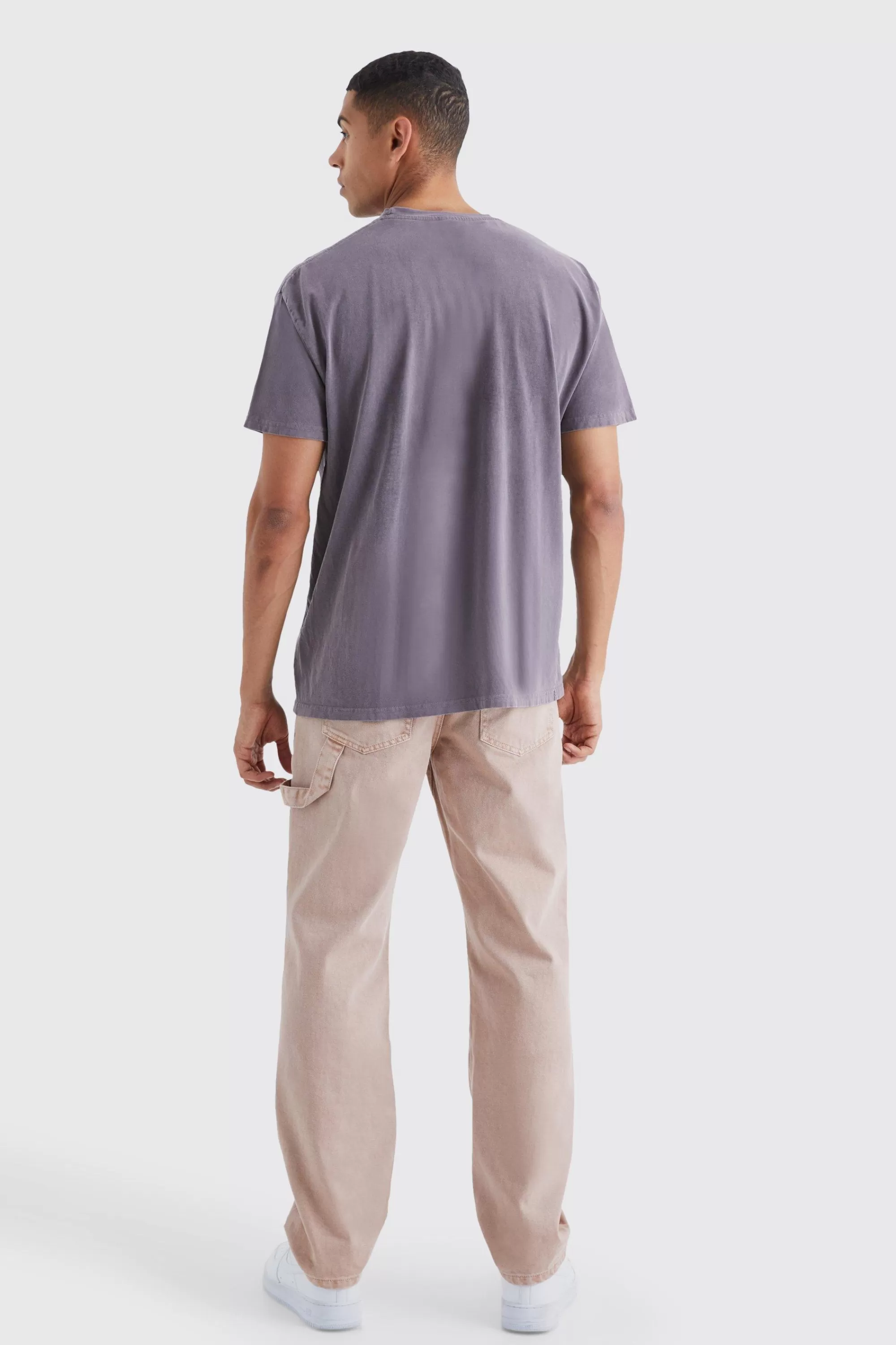 boohooMAN Oversized Fanta Orange Wash License T-shirt | UK brown New