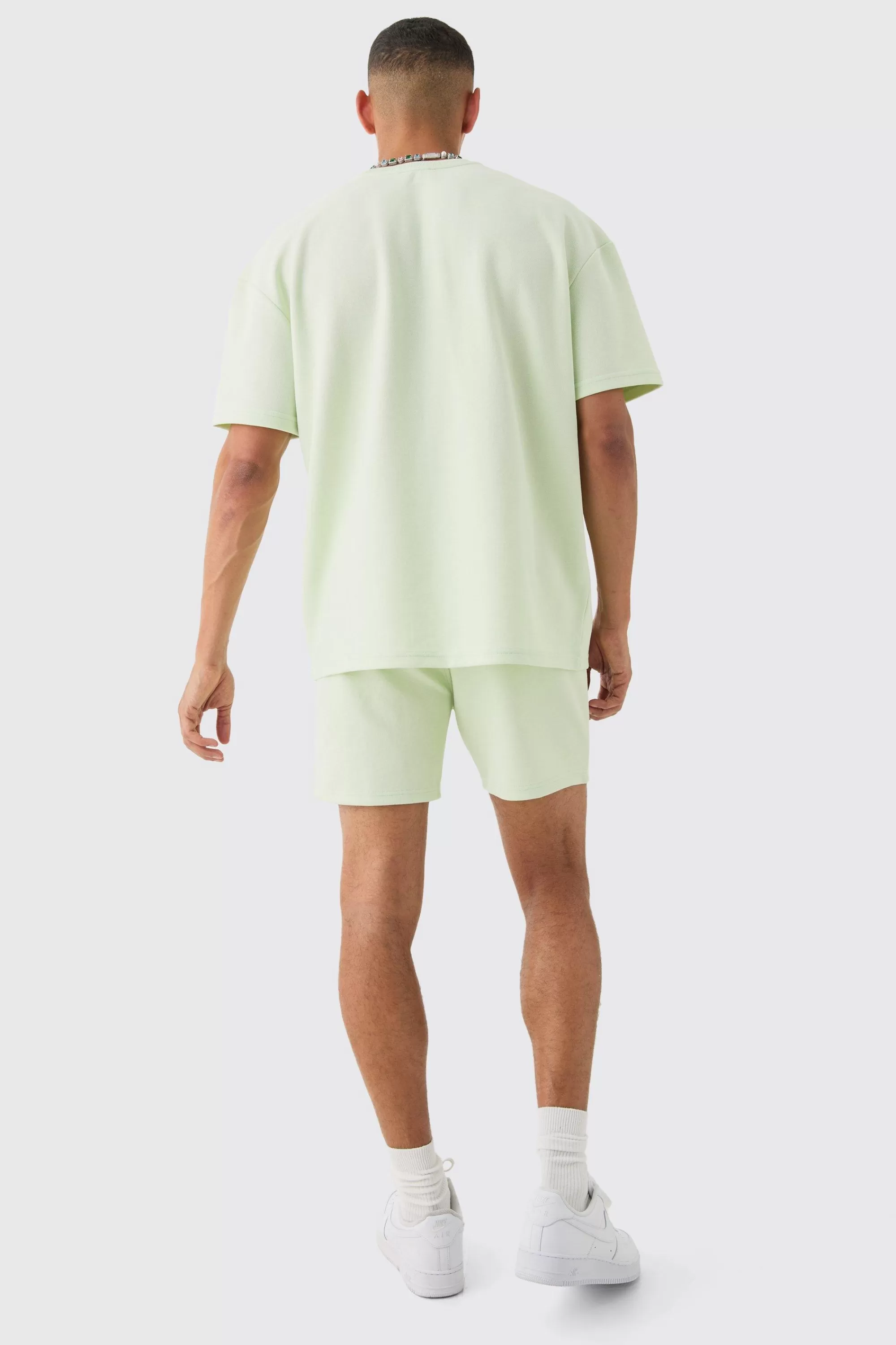 boohooMAN Oversized High Build Pique Limited T-shirt | UK mint New