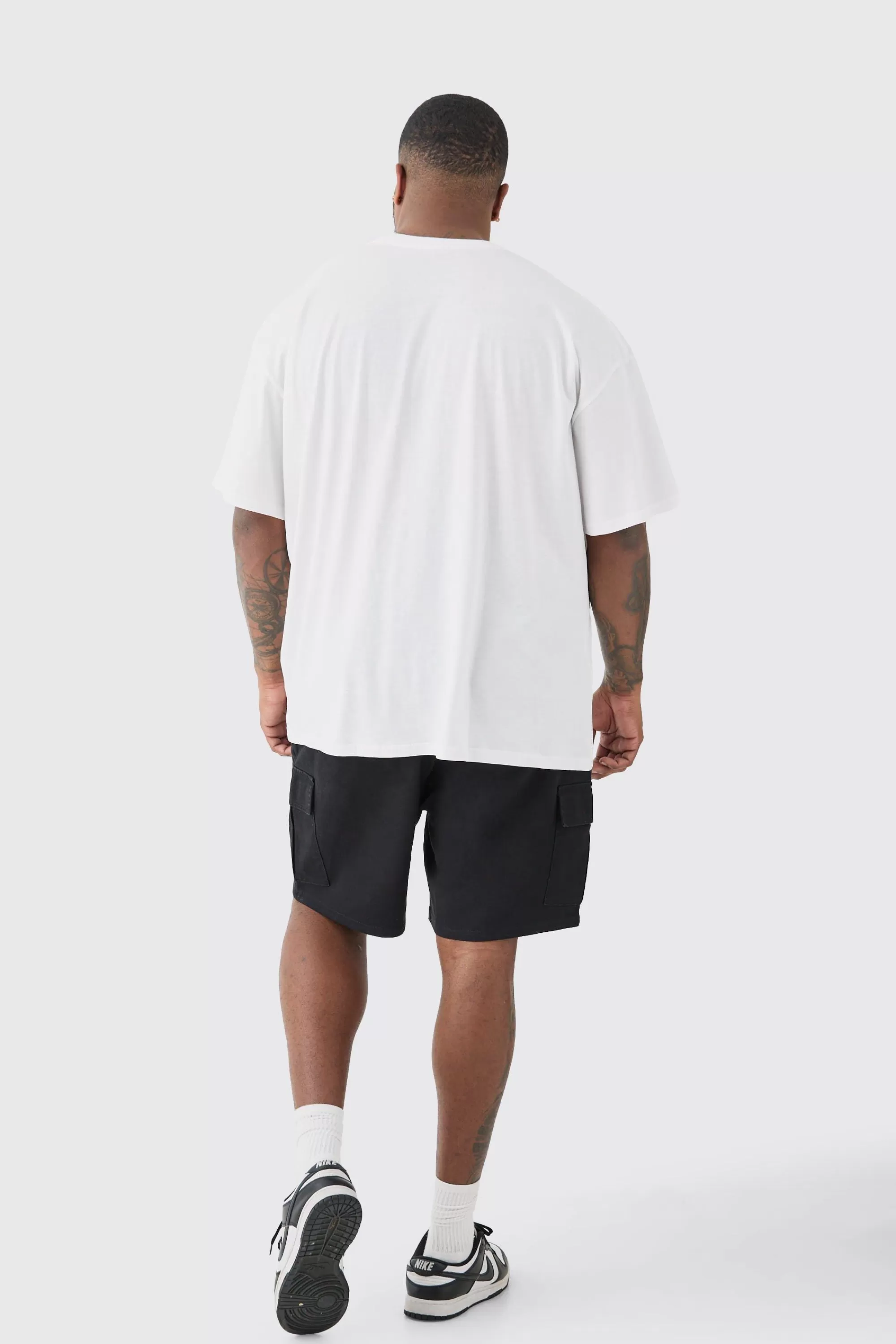 boohooMAN Plus Oversized Evil Teddy T-shirt In | UK white Outlet
