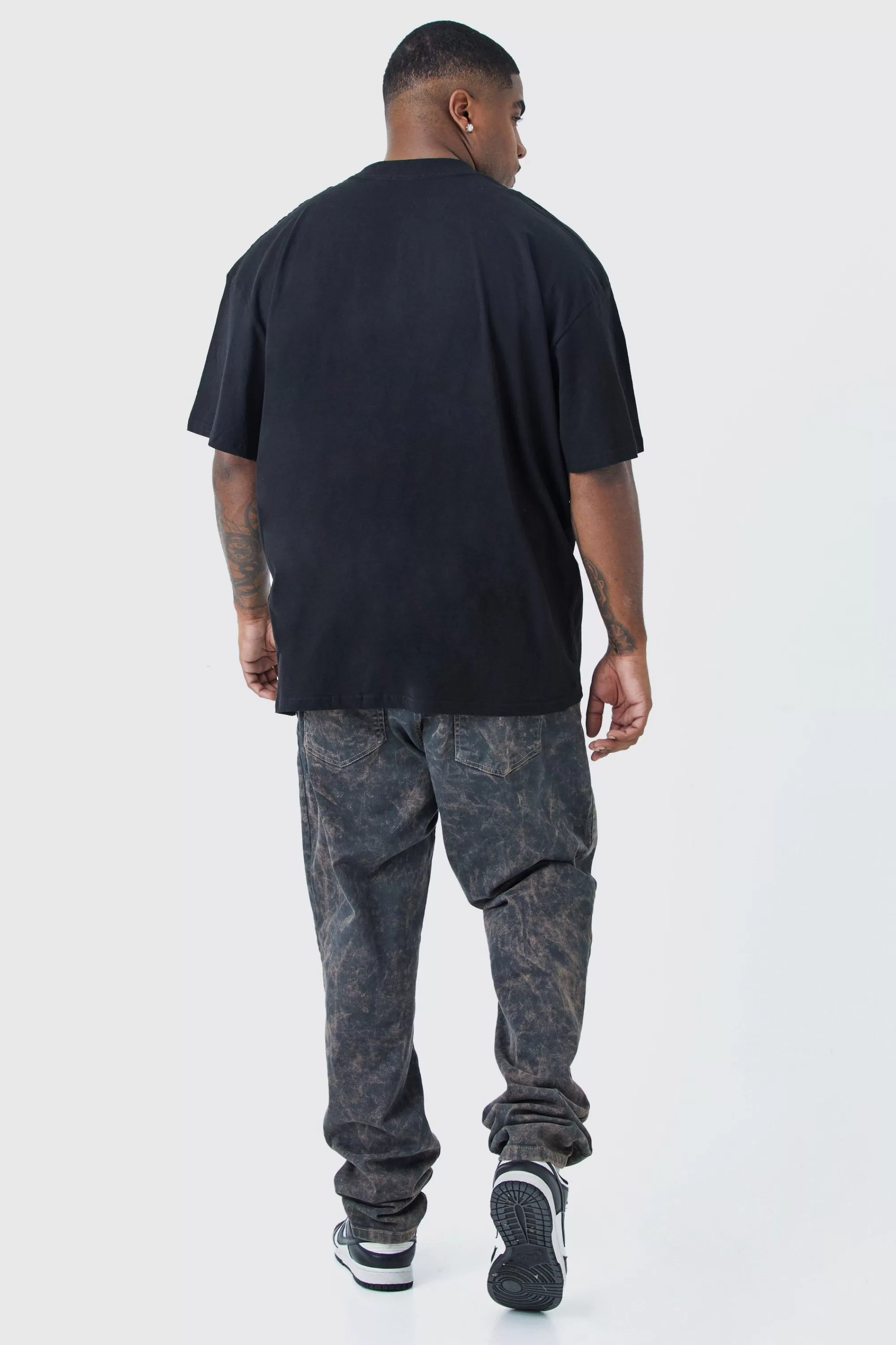 boohooMAN Plus Oversized Rottweiler Graphic T-shirt | UK black Best