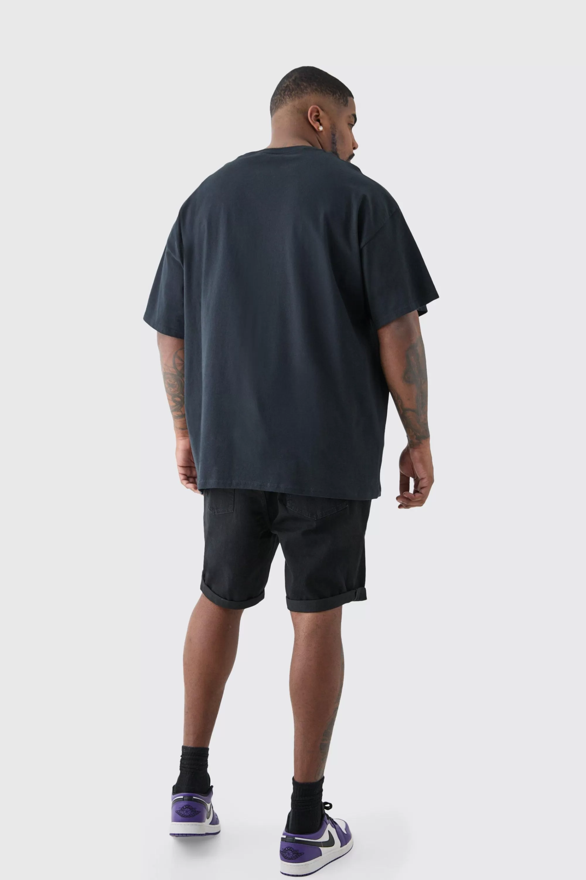 boohooMAN Plus Rick And Morty License T-shirt In | UK black Clearance