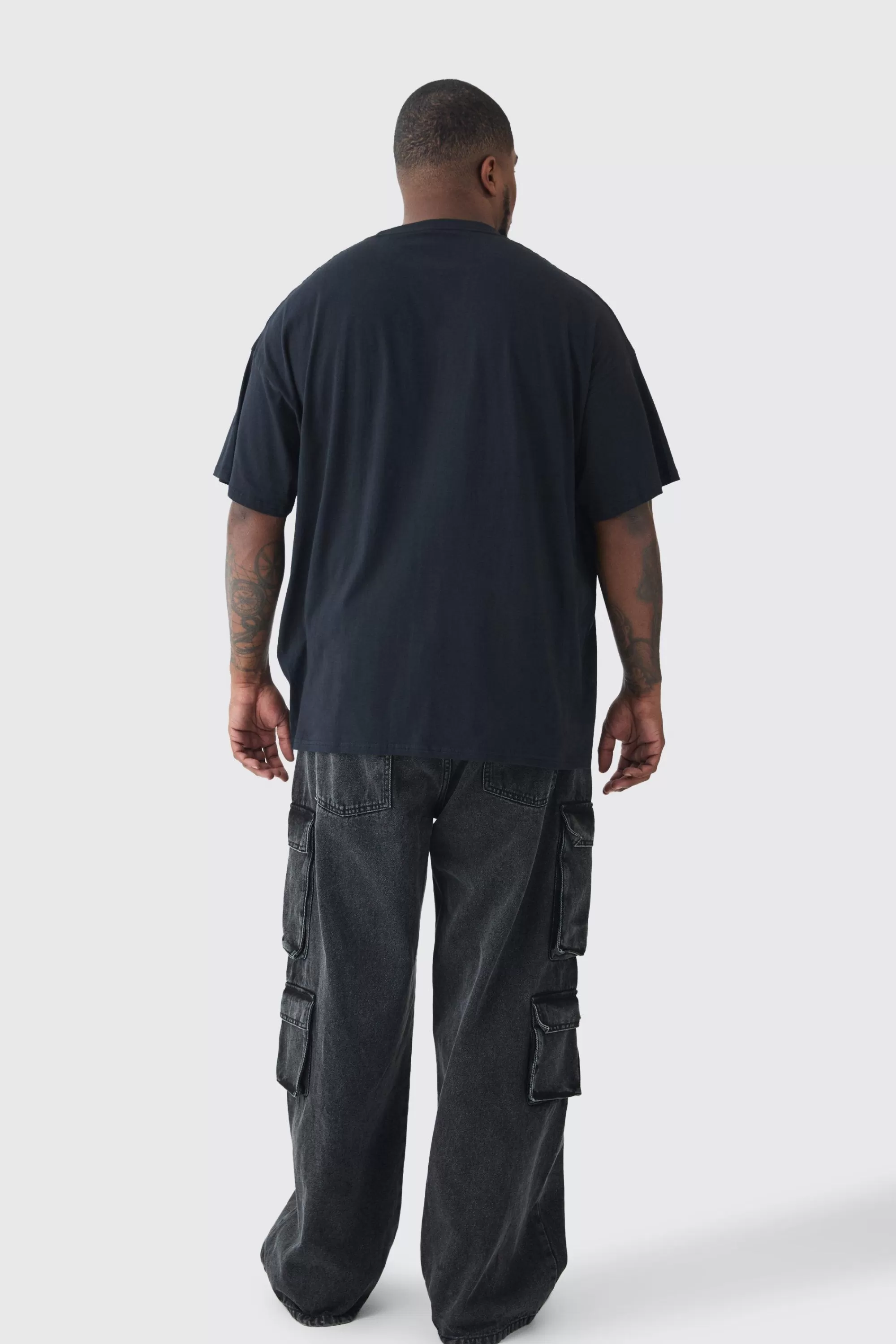 boohooMAN Plus Slayer License T-shirt | UK black Outlet