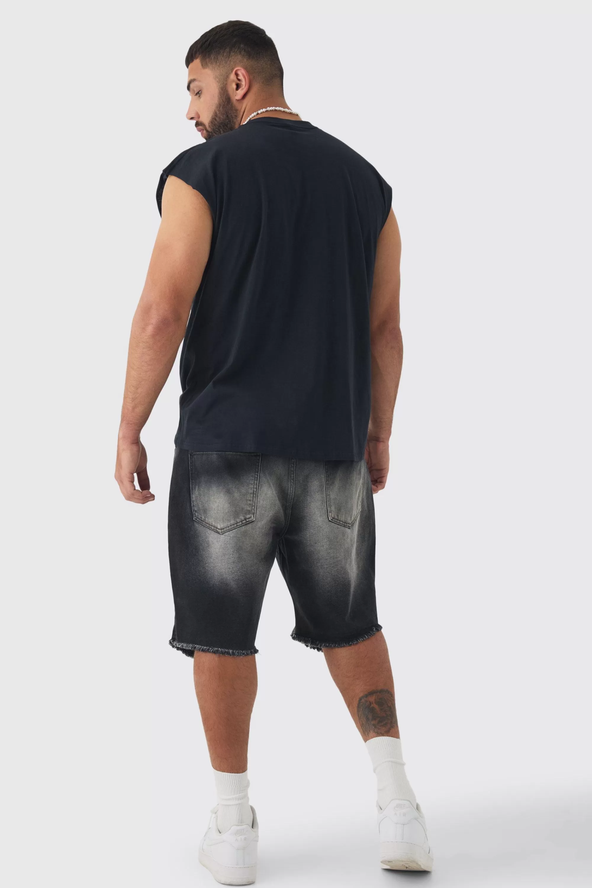 boohooMAN Plus The Offspring License Print Tank | UK black Sale