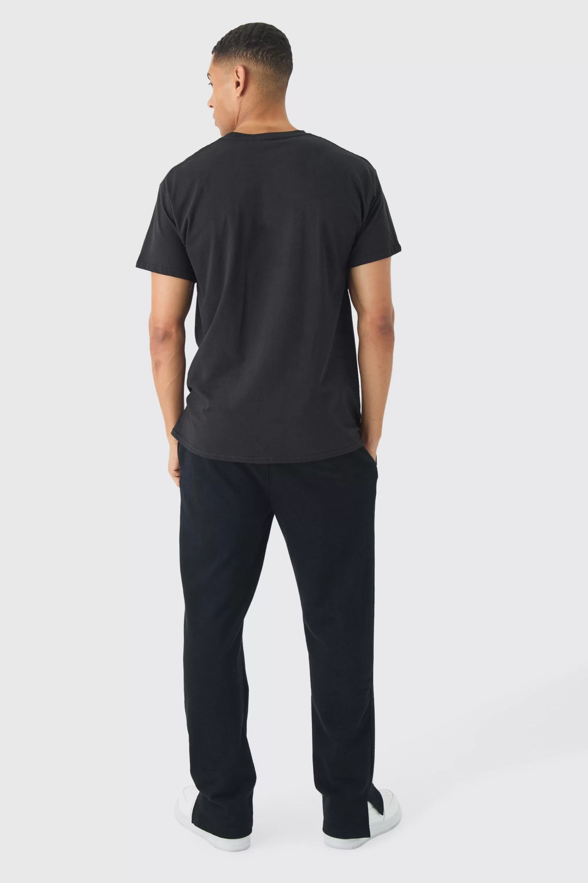 boohooMAN Regular Fit Homme Star Graphic T-Shirt | UK black Clearance