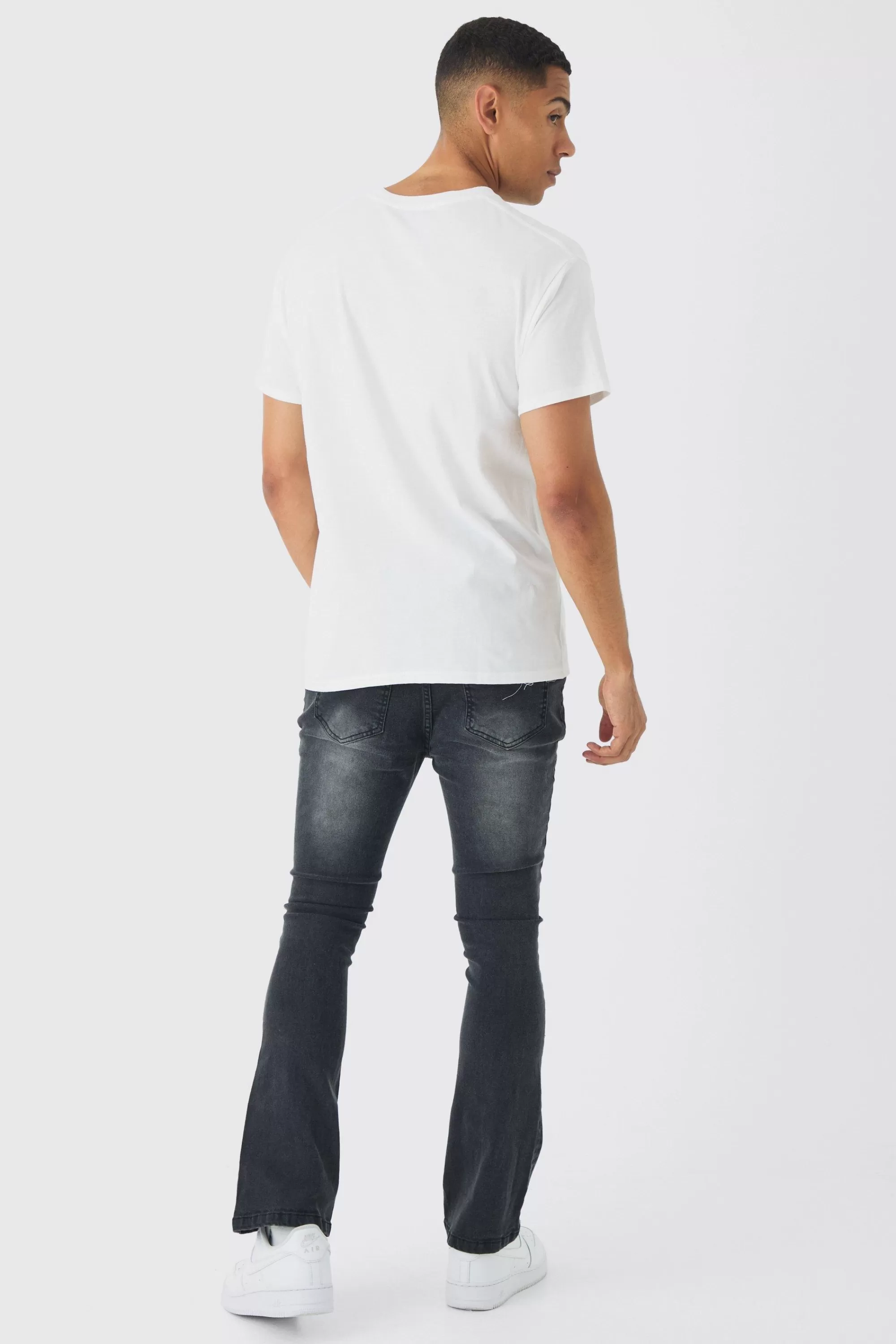 boohooMAN Regular Fit Venice Graphic T-Shirt | UK white Cheap