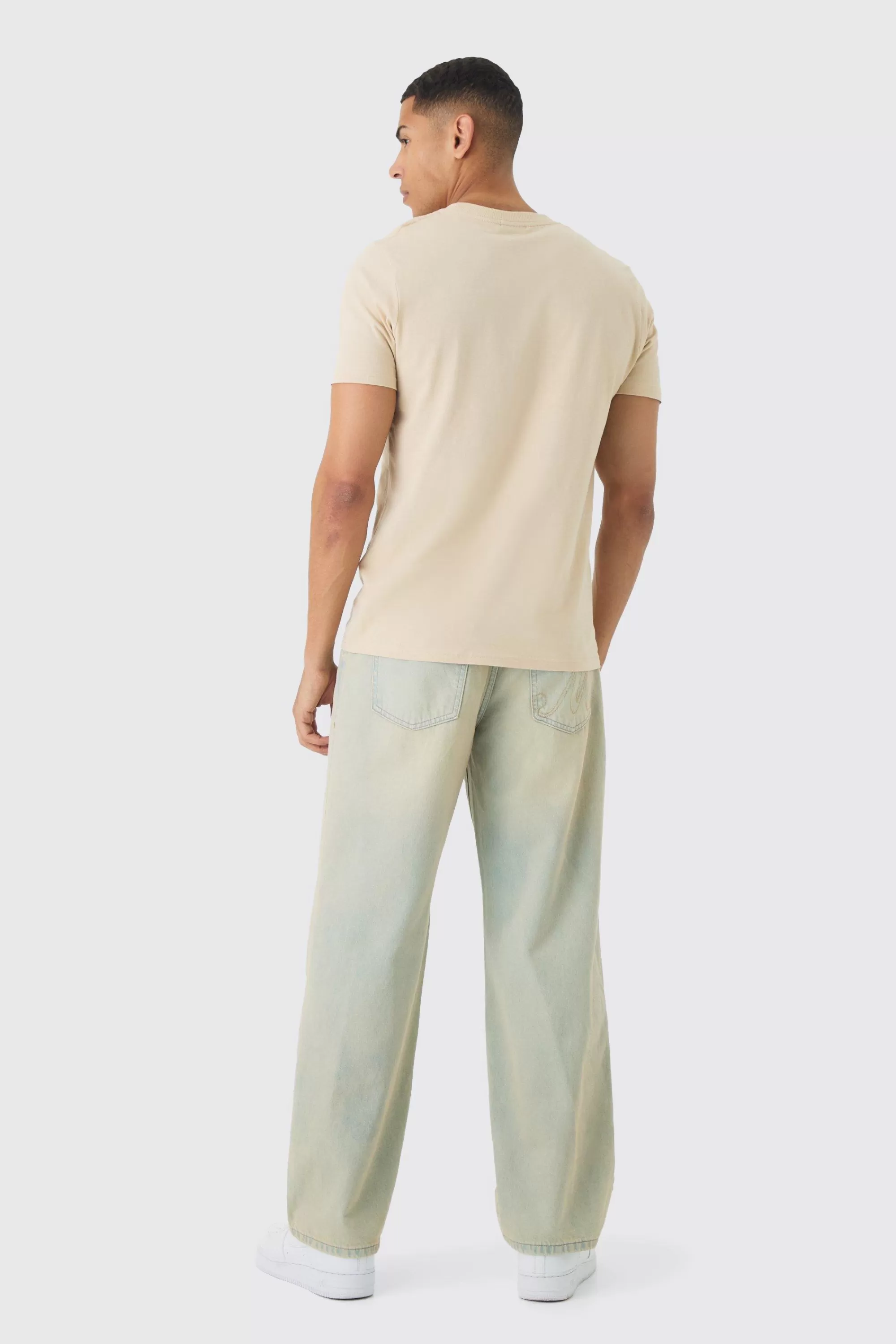 boohooMAN Slim Colorado Springs Print T-Shirt | UK sand Clearance