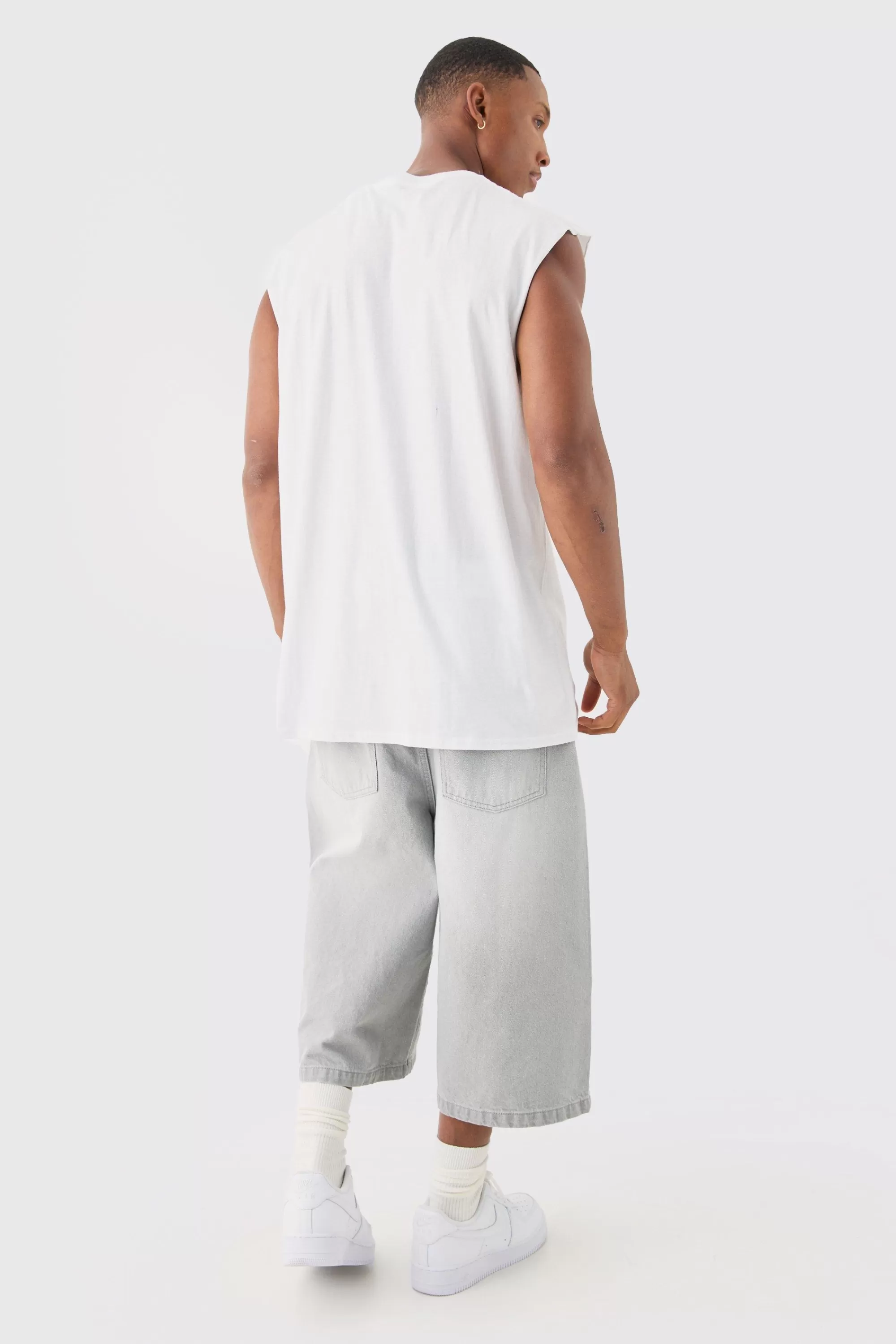 boohooMAN Superman Comic License Tank | UK white Outlet