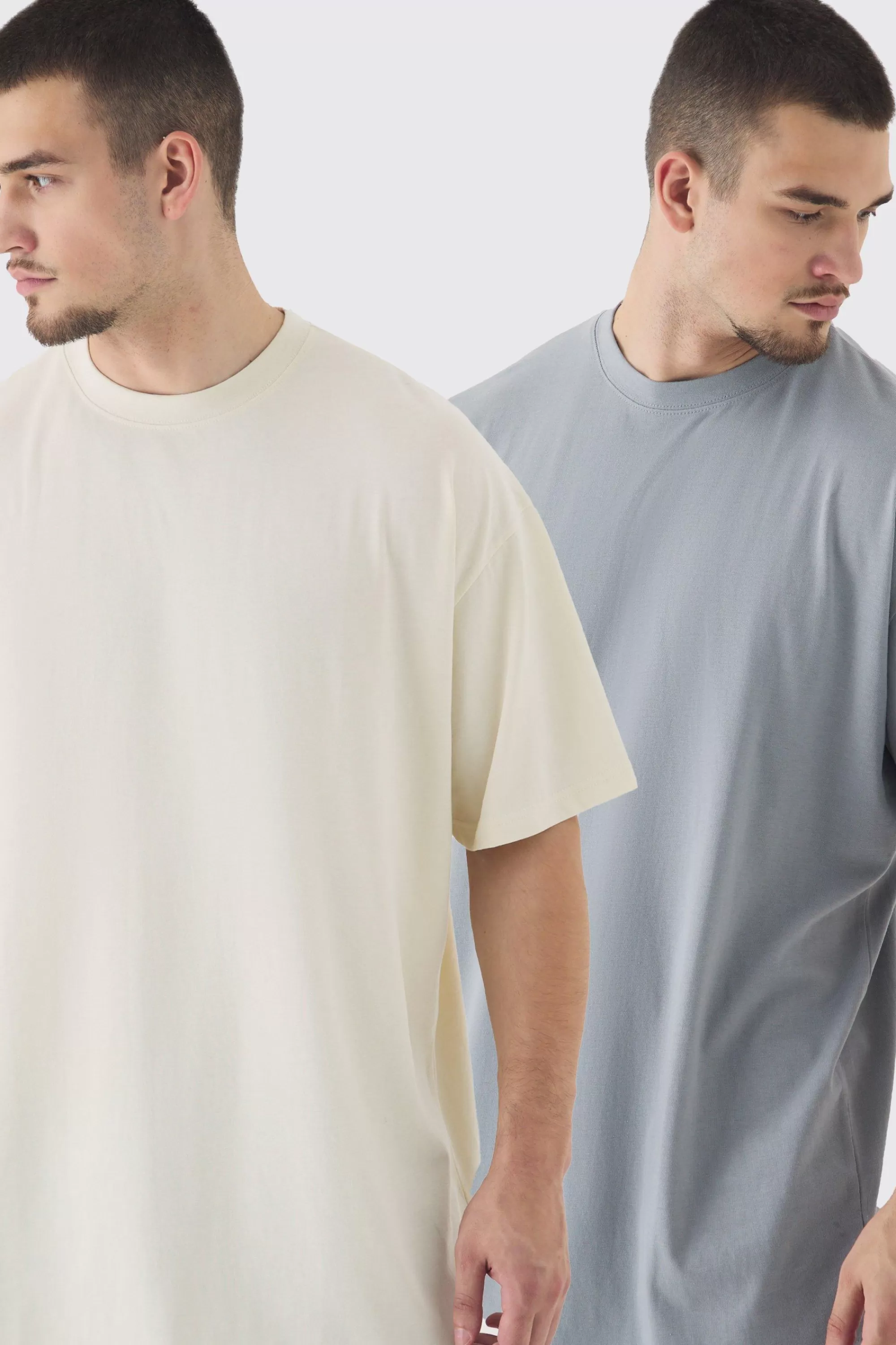 boohooMAN Tall 2 Pack Oversized T-shirt | UK multi Flash Sale