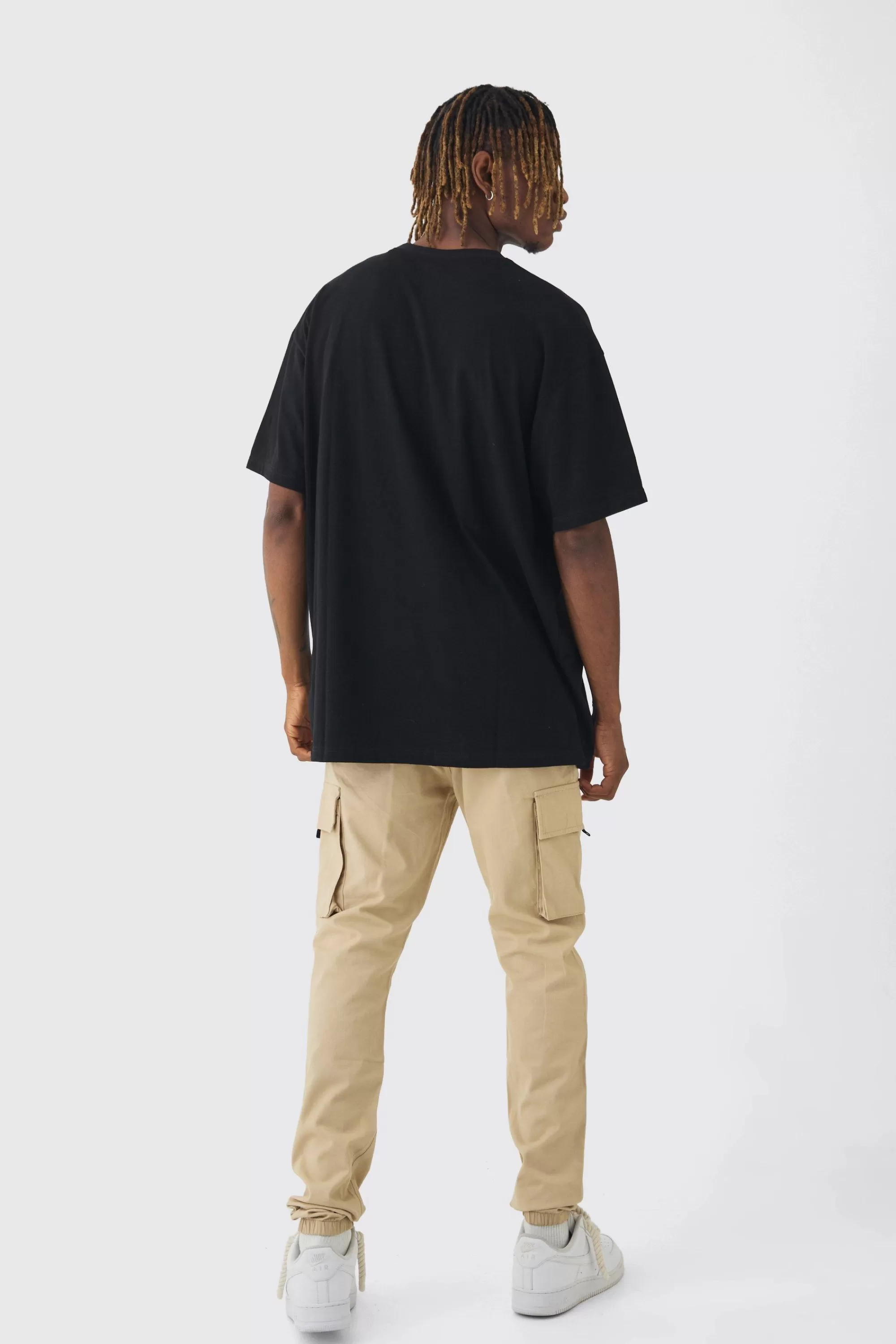 boohooMAN Tall 2 Pack Oversized T-shirt | UK black Discount