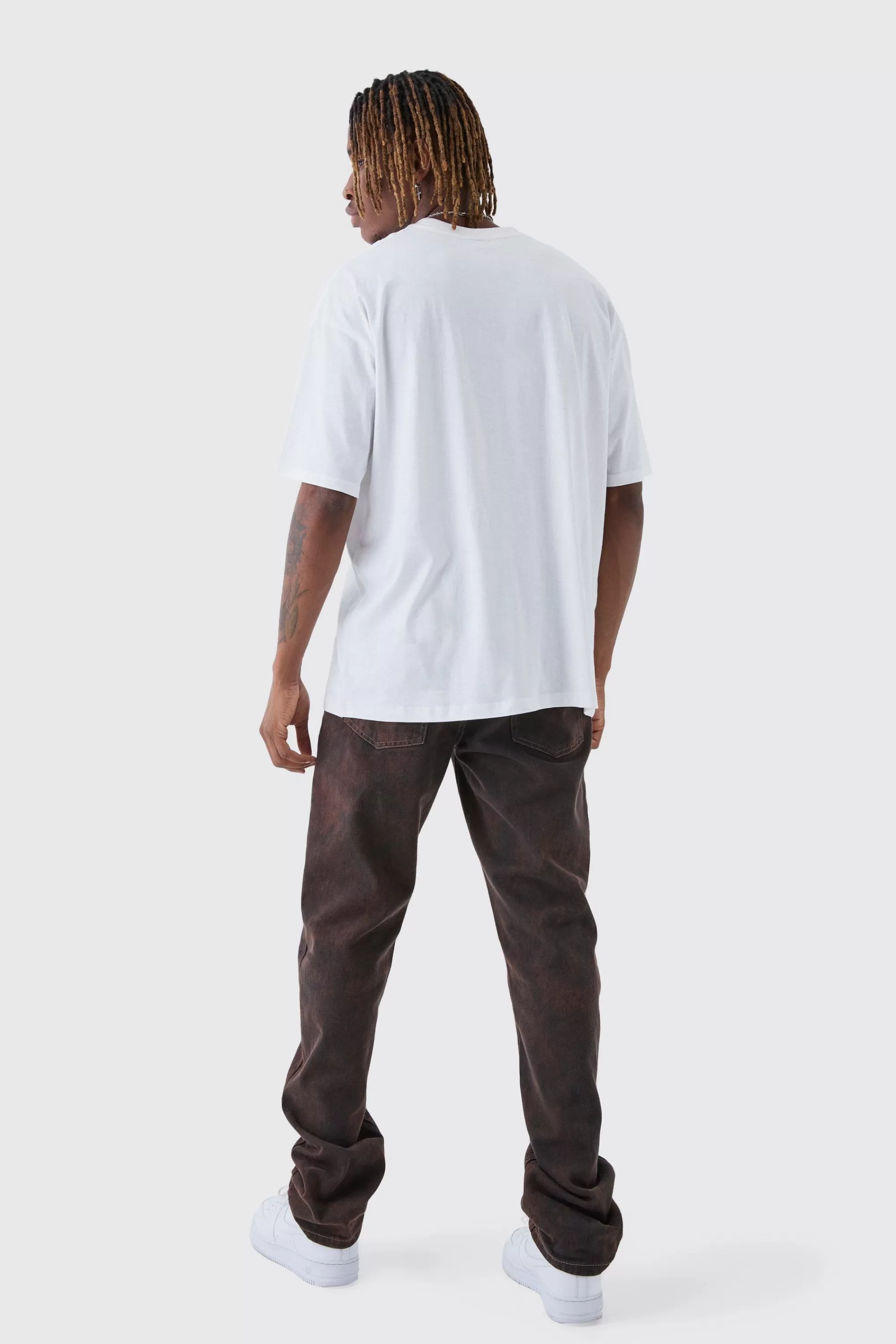 boohooMAN Tall 8 Ball Embroidered T-Shirt | UK white Best Sale
