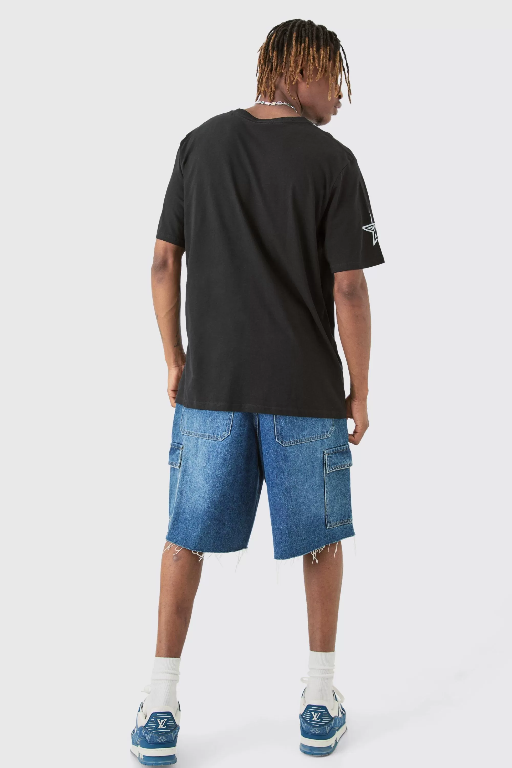 boohooMAN Tall Car Moto T-shirt In | UK black Outlet