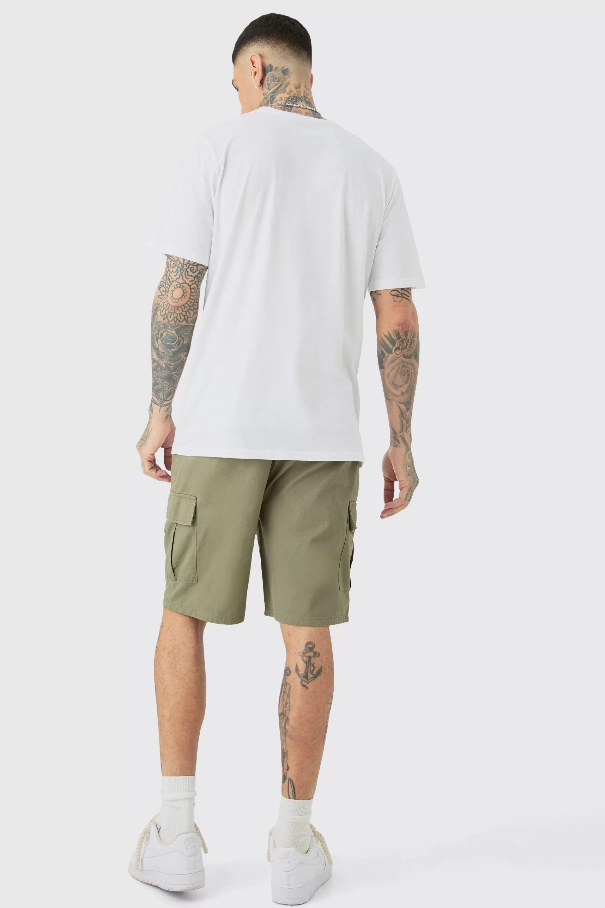 boohooMAN Tall Monaco Moto Print T-shirt | UK white Cheap