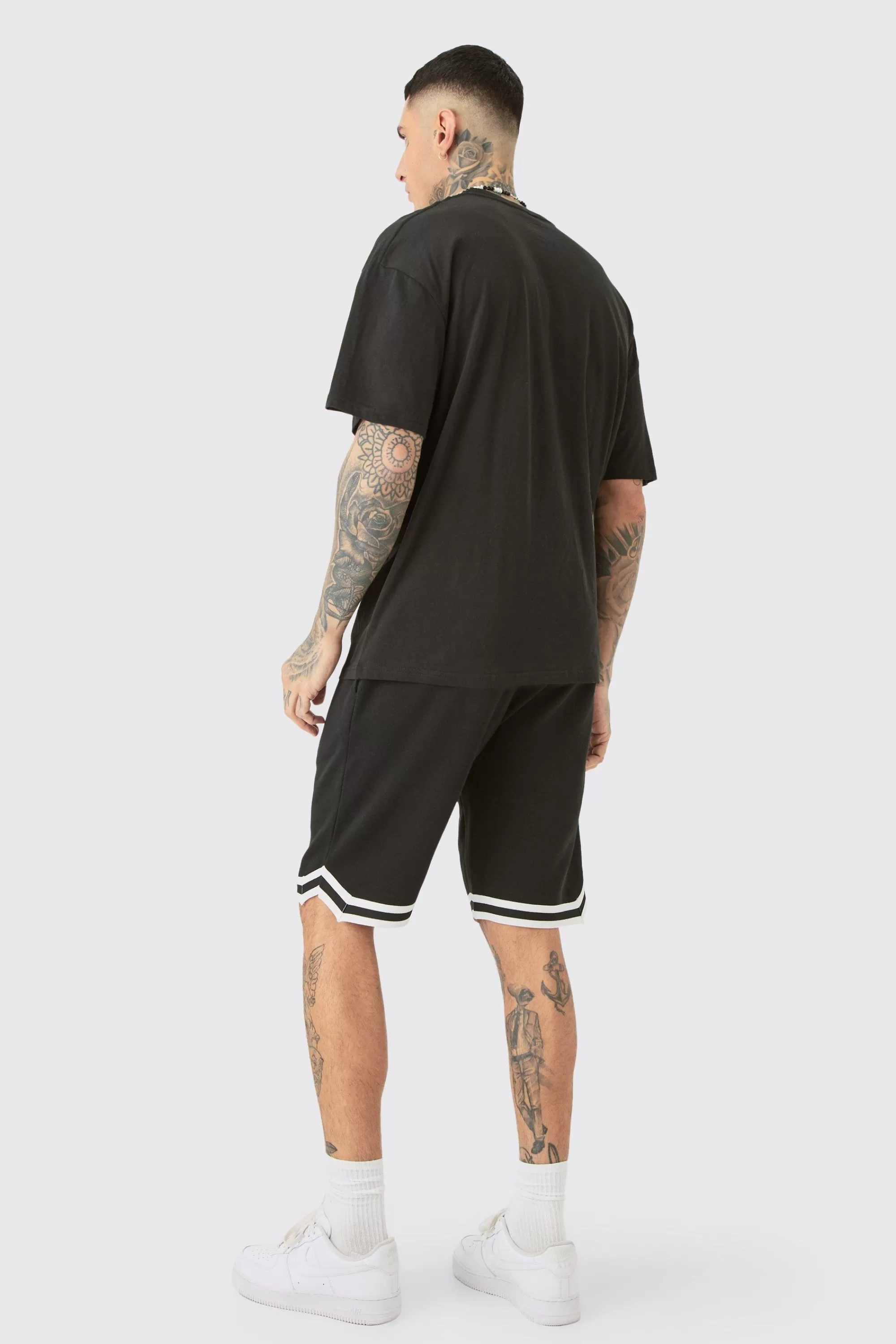 boohooMAN Tall Mono Moto Graphic T-shirt | UK black Discount