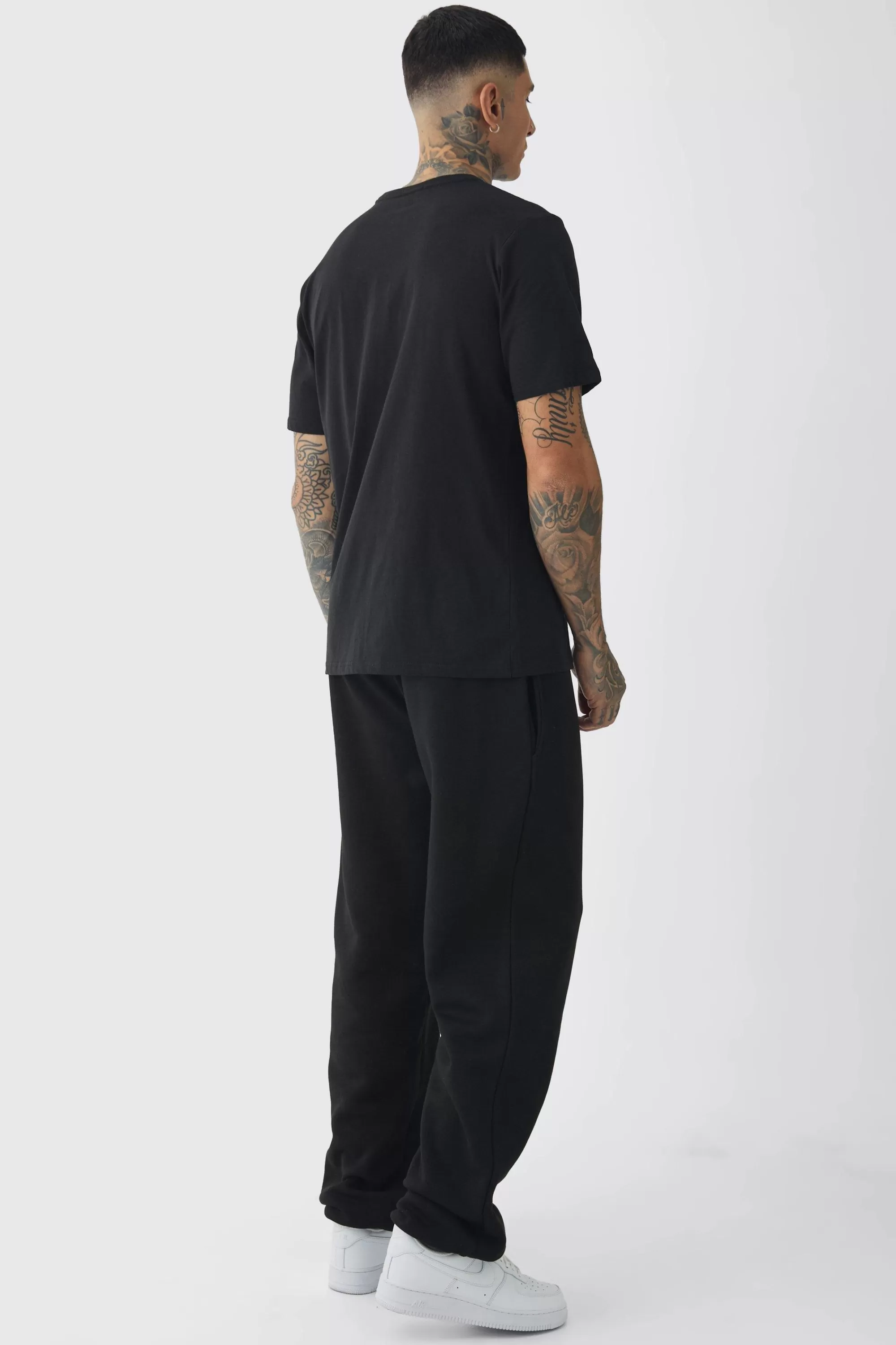 boohooMAN Tall New York City Varsity T-Shirt | UK black Discount