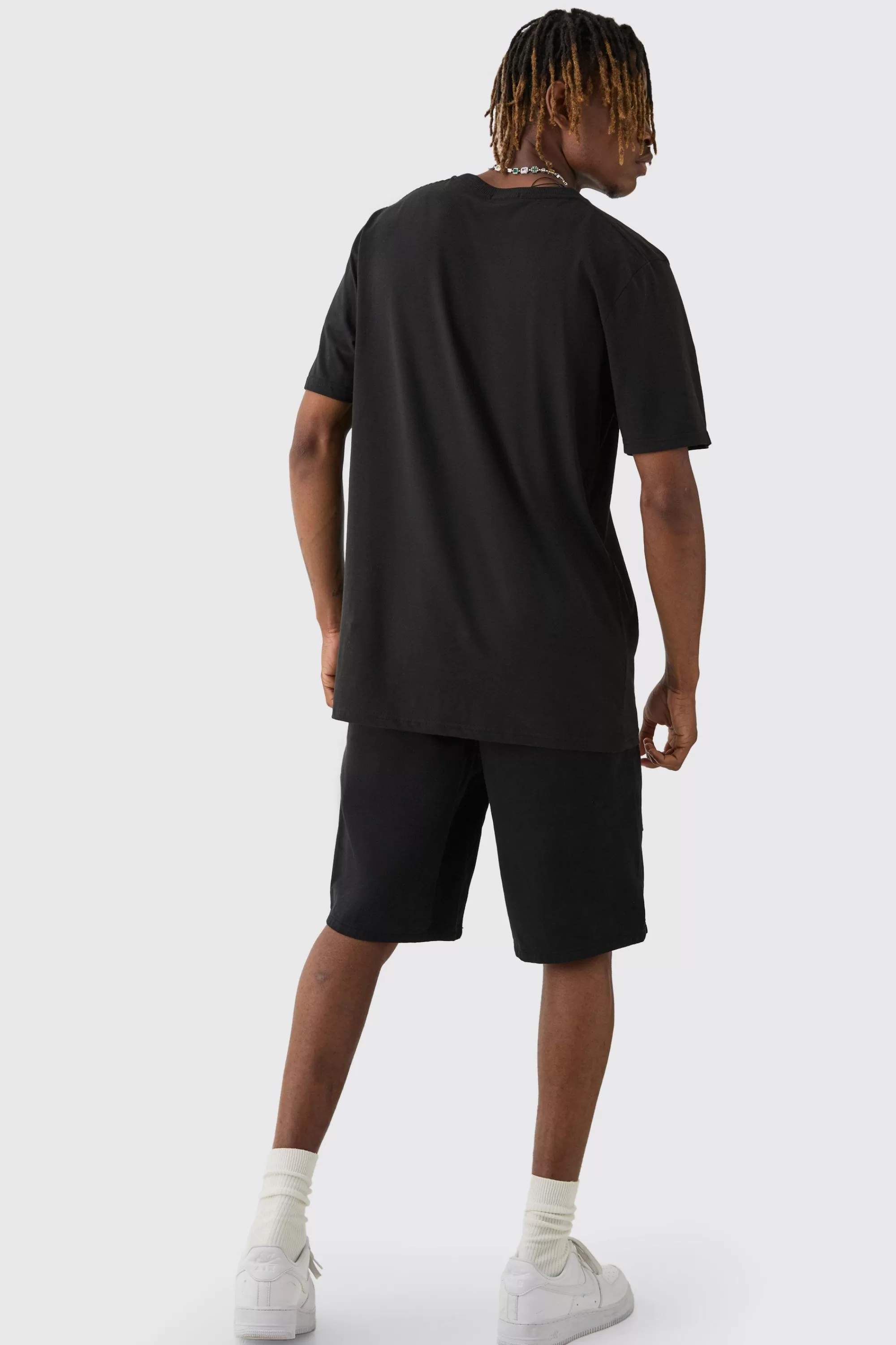 boohooMAN Tall New York Moto Print T-shirt | UK black Best Sale