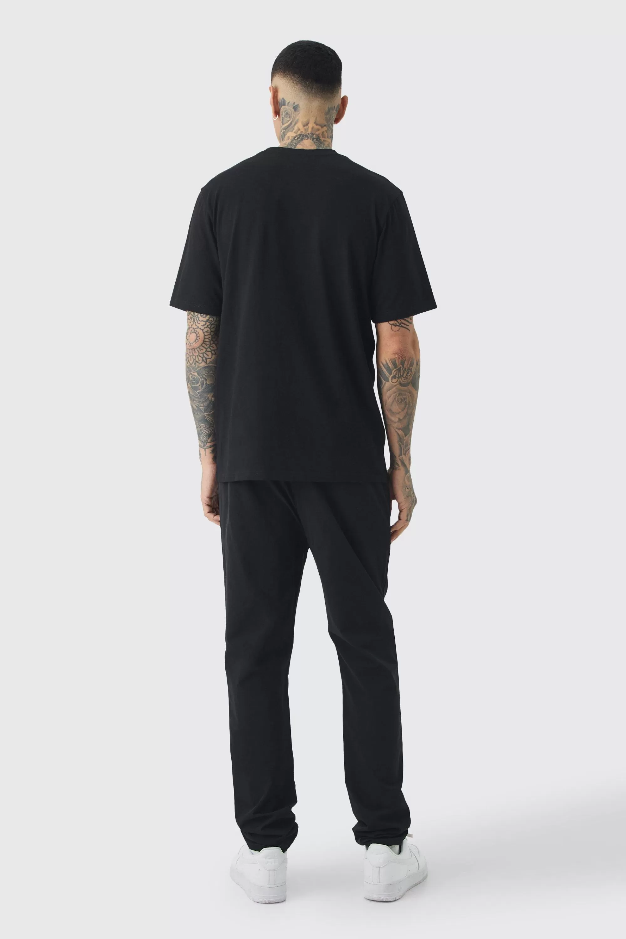 boohooMAN Tall Original Man Print T-shirt | UK black Discount