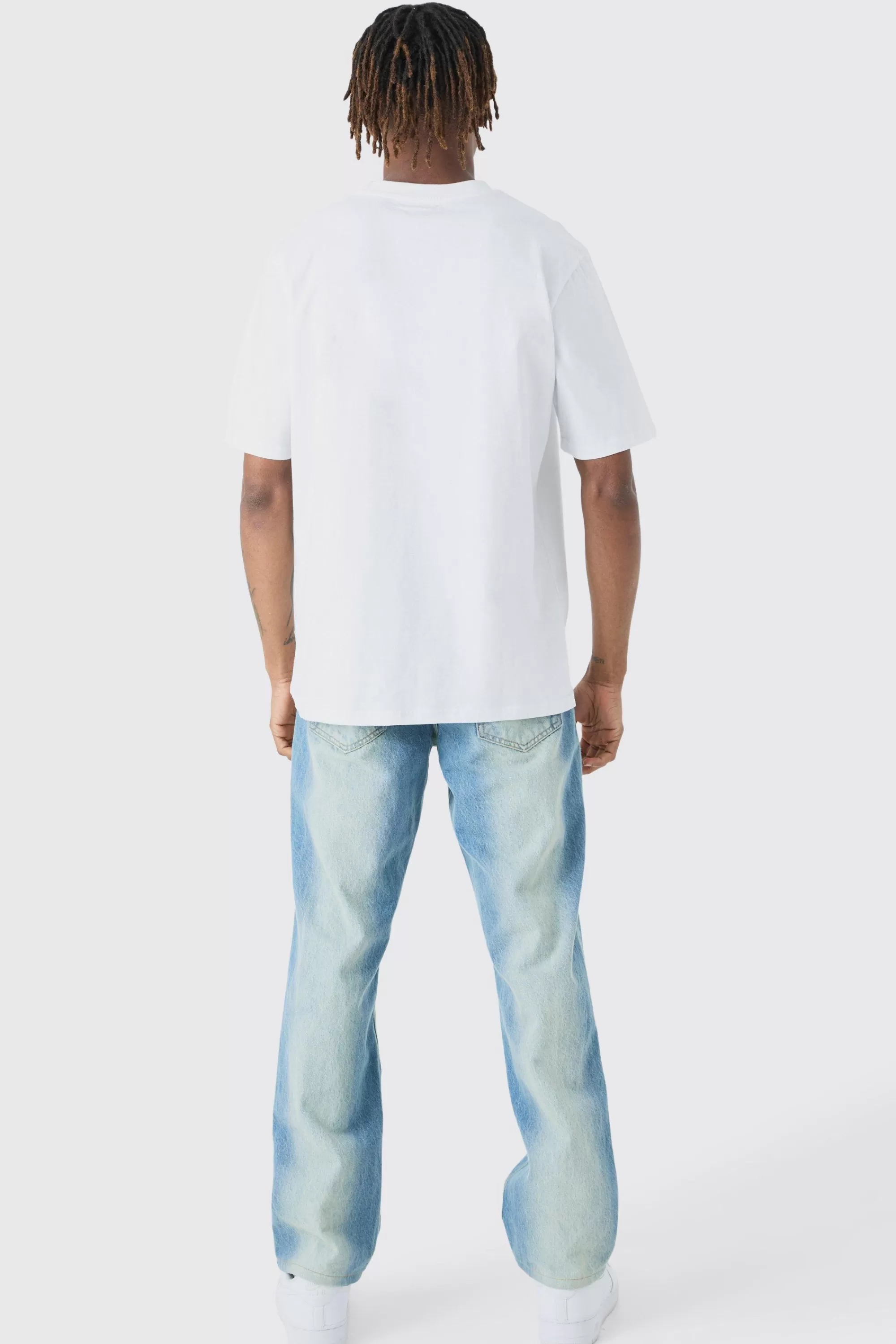 boohooMAN Tall Original Man Print T-shirt | UK white Online