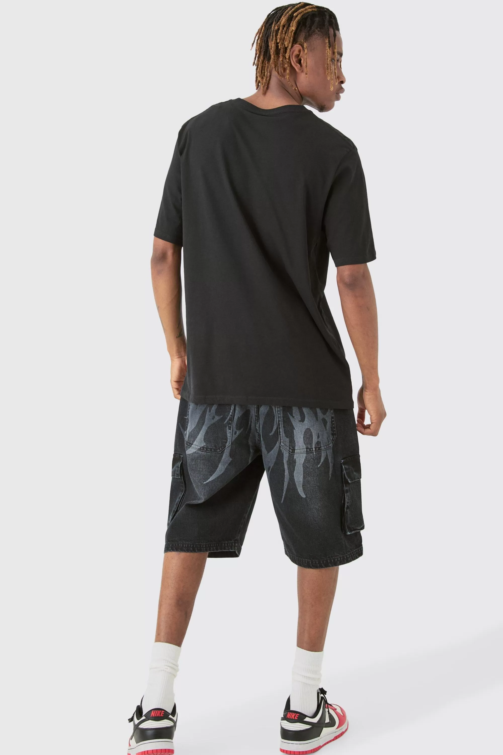 boohooMAN Tall Route 66 Racer Printed T-shirt In | UK black Cheap