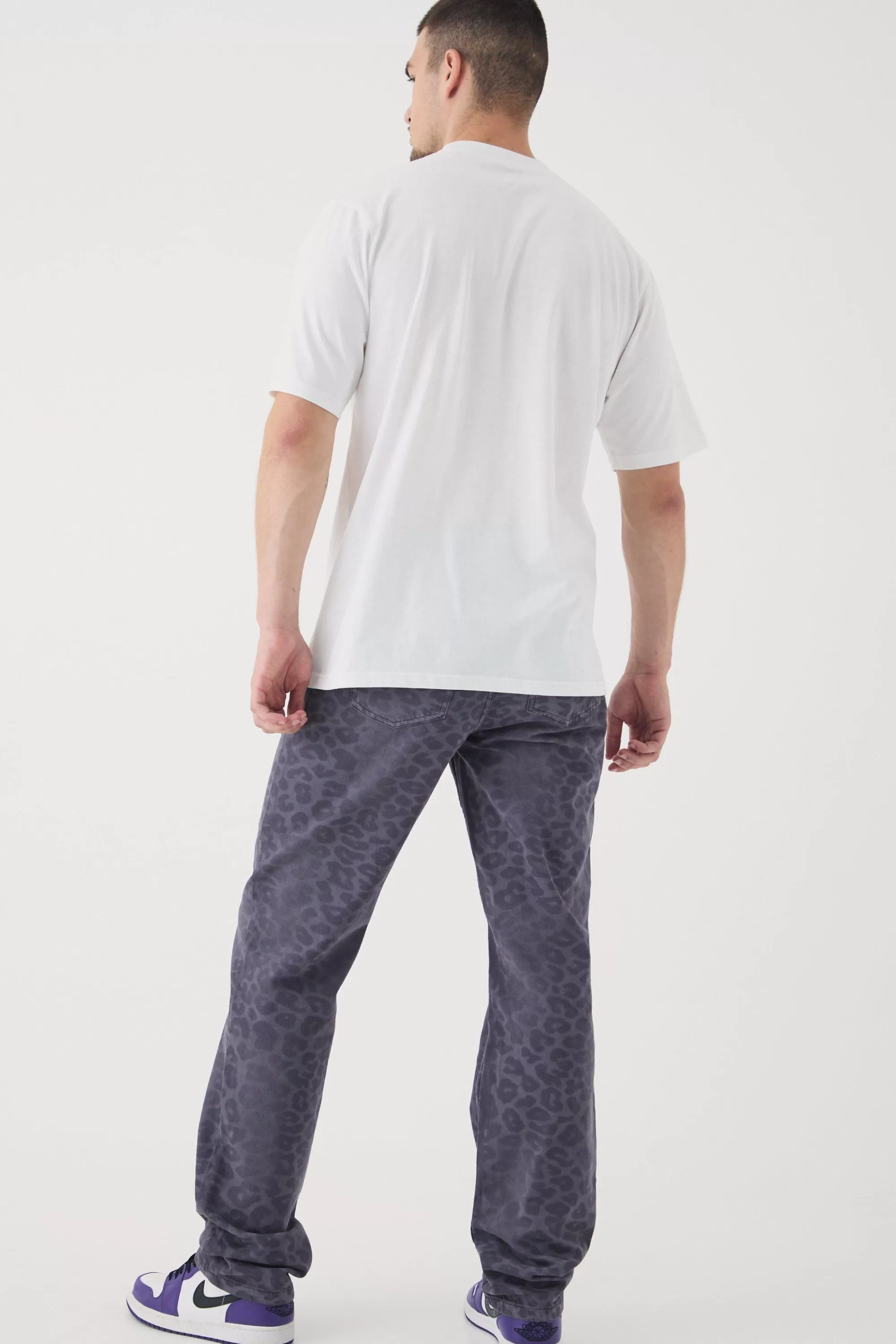 boohooMAN Tall Worldwide Debossed T-shirt In | UK white Cheap