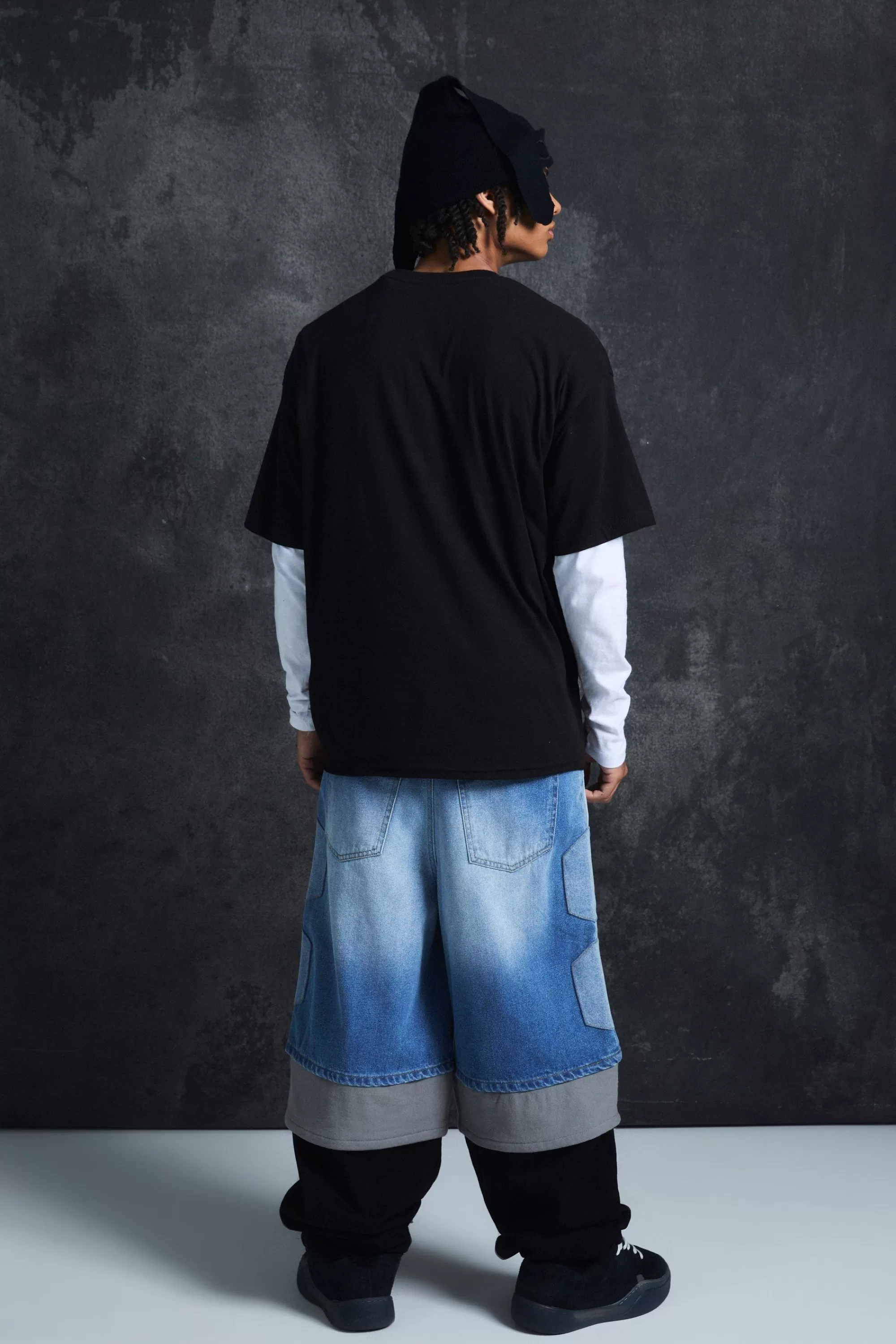 boohooMAN Trippie Redd Oversized Heavy Weight Printed T-Shirt | UK black New